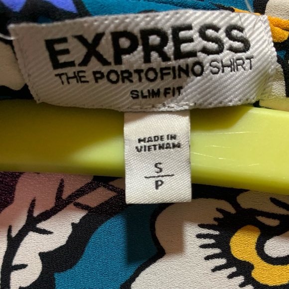 Express Shirt Multicolor Shirt Full Sleeve Shirt Floral print shirt Size US SP - Picture 3 of 4